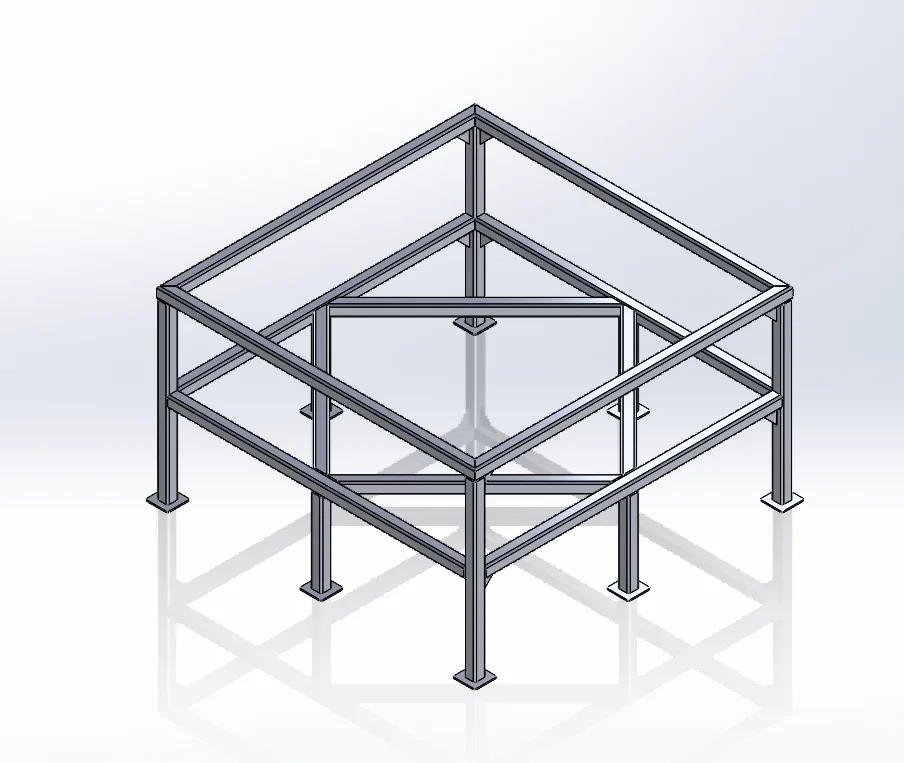 How to design a Weldment structure?